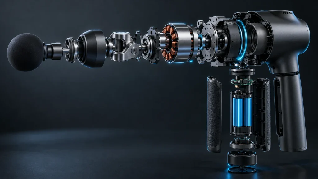 moteur-brushless-pistolet-massage-silencieux
